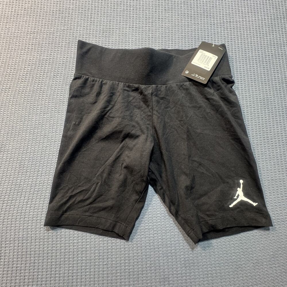 Nike Air Jordan Kids' Essential Bike Girl's‎ Shorts Sz L Black Brand New